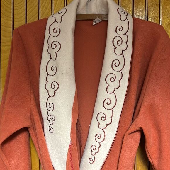 Alta Lencería robe size 6 in like a rust and cream color - Picture 2 of 5